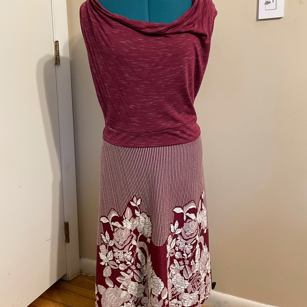 ModCloth Red Dress with Flowers